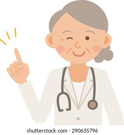 vector illustration of doctor posing