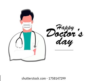 vector illustration of doctor's day