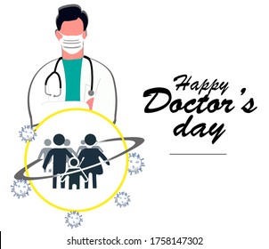 vector illustration of doctor's day