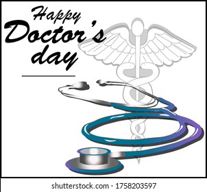 vector illustration of doctor's day