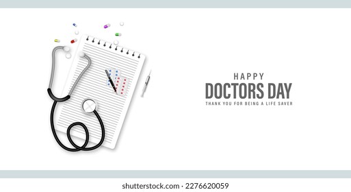 Vector illustration of doctors day