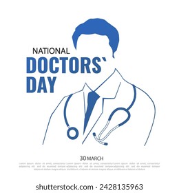 Vector Illustration of Doctors' Day. 
