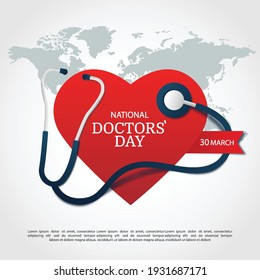 Vector Illustration of Doctor`s Day. For a poster, banner.
