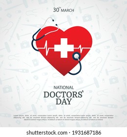 Vector Illustration Of Doctor`s Day. For A Poster, Banner.
