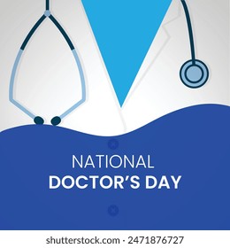 Vector Illustration of Doctor`s Day. For a poster, banner and greeting card.