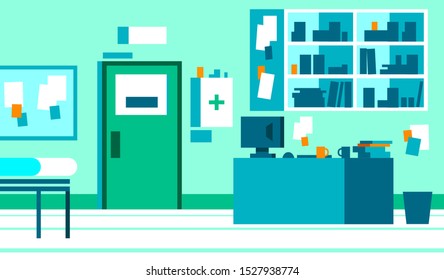 Vector Illustration of a doctors office