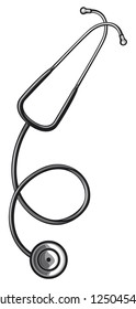 vector illustration of doctor's stethoscope