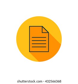 Vector illustration of document icon