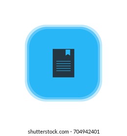 Vector Illustration Of Document Icon. Beautiful Internet Element Also Can Be Used As Bookmark Element.
