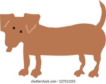 Vector illustration of dog