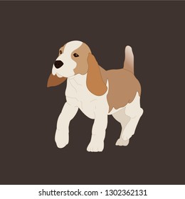 Vector illustration of a dog
