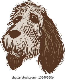 Vector illustration of a dog