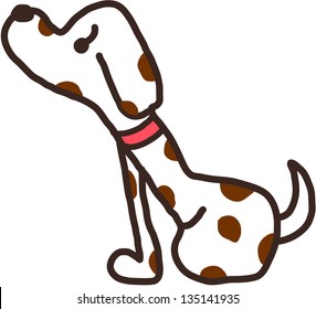 Vector illustration of a dog
