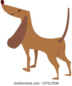 Ilustración vectorial de un perro