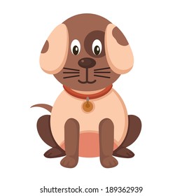 Vector illustration of  Dog