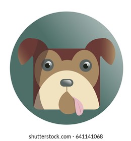 Vector, illustration dog