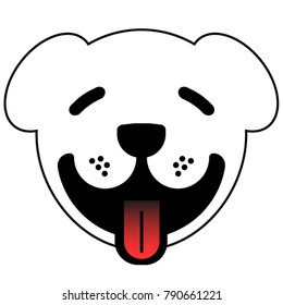 vector illustration of a dog