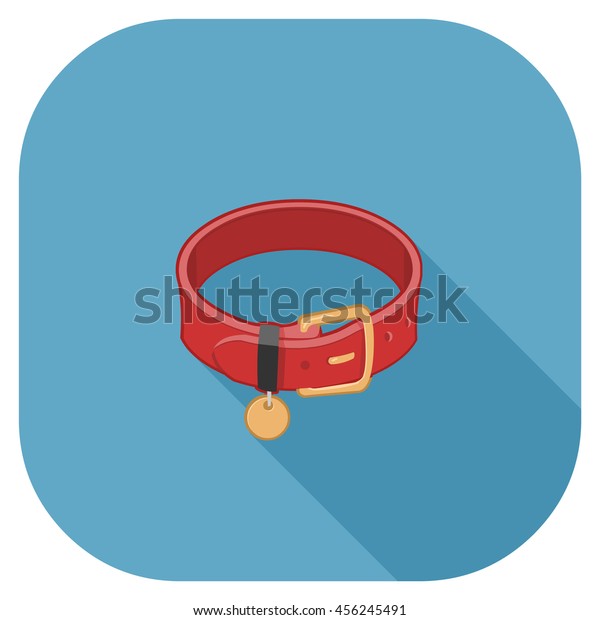 flat dog collar tag