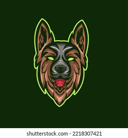 Vector Illustration, Dog Esport Logo