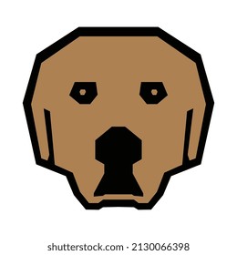 Vector Illustration of Dog head Icon Logo