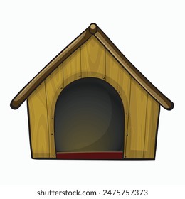 Vector Illustration of Dog House