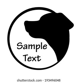 Vector illustration of dog icon