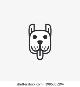 Vector illustration of dog icon
