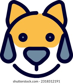vector illustration of dog icon