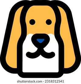 vector illustration of dog icon