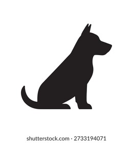 Ilustración vectorial del icono del perro