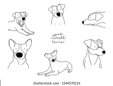 Vector Illustration of Dog, Jack Russell Terrier