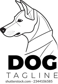 Vector illustration of dog logo.