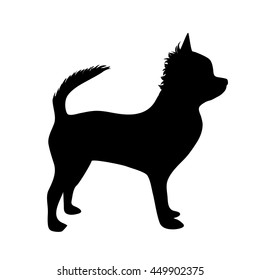 Vector illustration of dog on a white background.