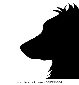 Vector illustration of dog on a white background.