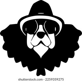 vector illustration of dog shape