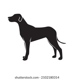 vector illustration of dog silhouette