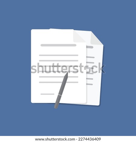 Vector illustration of dokument icon 