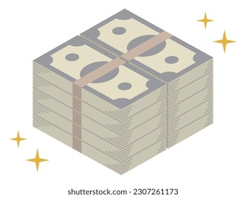 Vector illustration of dollar banknote