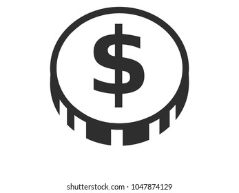 Vector illustration of the Dollar Coin