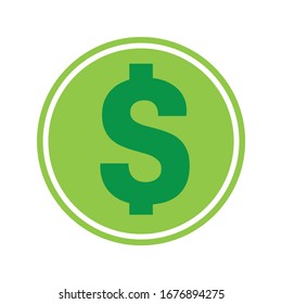 
Vector illustration of dollar icon