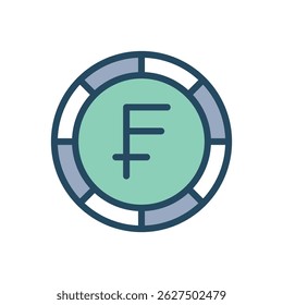 Eine Vektorgrafik eines Dollarzeichens ($) innerhalb eines segmentierten Kreises. Der Kreis ist in abwechselnd hellgrüne und graue Segmente unterteilt.  Dieses Bild steht für Finanzen, Währung, Investitionen