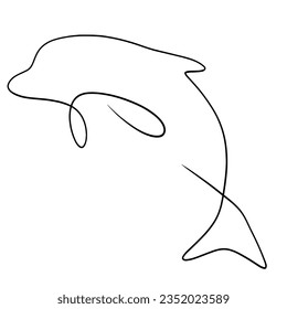 ilustración vectorial de un delfín