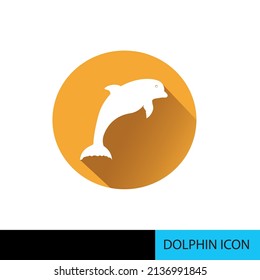 vector illustration dolphin icon desnig template