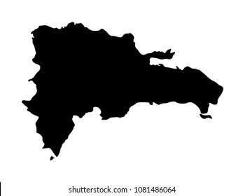 vector illustration of Dominican Republic map
