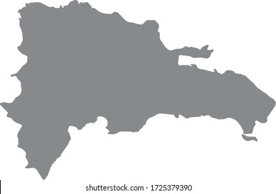 vector illustration of Dominican Republic map