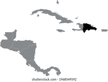 vector illustration of Dominican Republic map