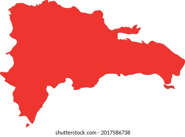 vector illustration of Dominican Republic map