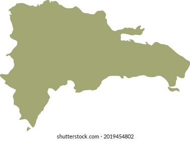 vector illustration of Dominican Republic map