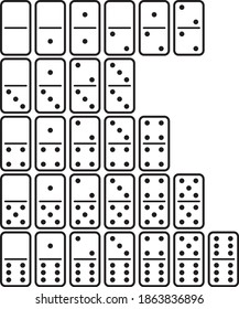 Vektorgrafik der Dominosteine