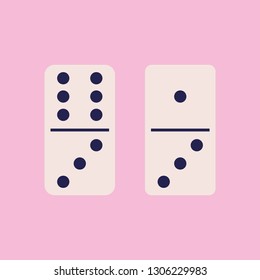 vector illustration of dominoes isolated